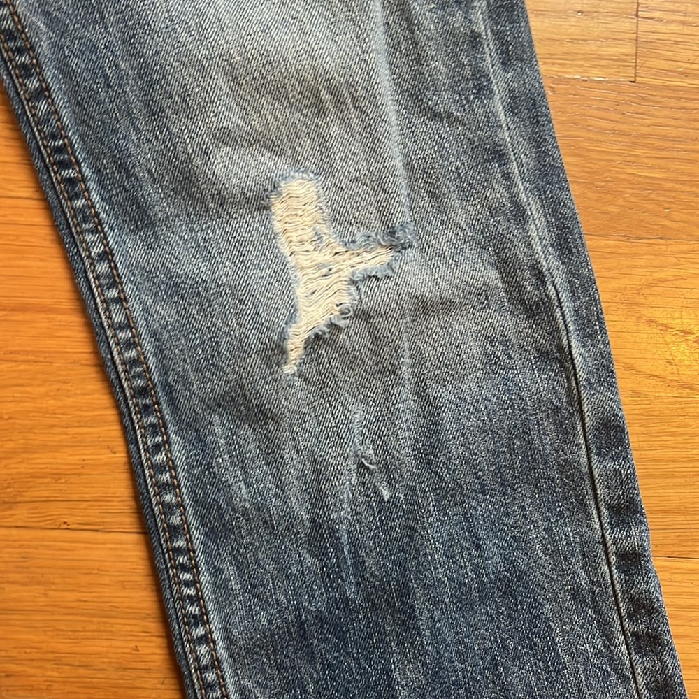 Banana Republic boyfriend distressed jeans 00 petite - Picture 3 of 8
